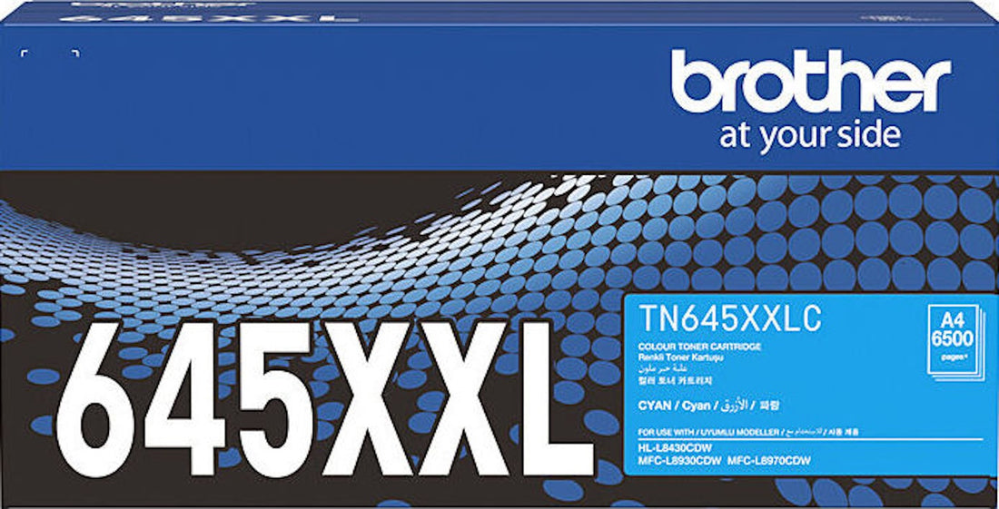 Genuine Brother TN645XXLC Cyan Extra High Capacity Toner Cartridge 6,500 Print