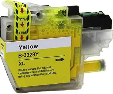 Brother LC3329XLY Yellow Compatible Ink Cartridge 1,500 Page