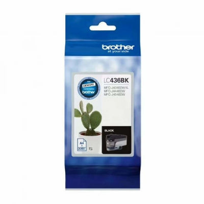 Genuine Brother LC-436BK Black Ink Cartridge 3,000 Print Yield