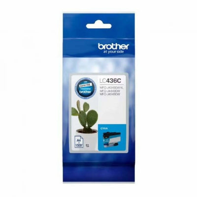 Genuine Brother LC-436C Cyan Ink Cartridge 1,500 Print Yield