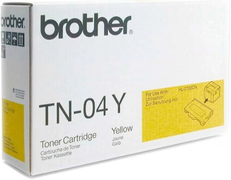 Genuine Brother TN-04Y Yellow Toner Cartridge 6.6K Print Yield