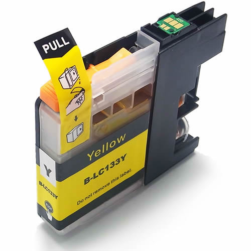 Brother LC-133Y Yellow Compatible Ink Cartridge 600 Print Yield