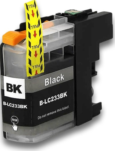 Brother LC-233BK Black Compatible Ink Cartridge 550 Page