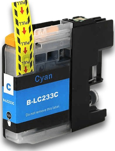 Brother LC-233C Cyan Compatible Ink Cartridge 550 Page