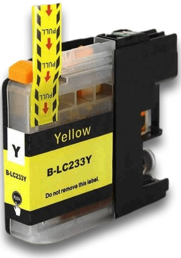Brother LC-233Y Yellow Compatible Ink Cartridge 550 Page