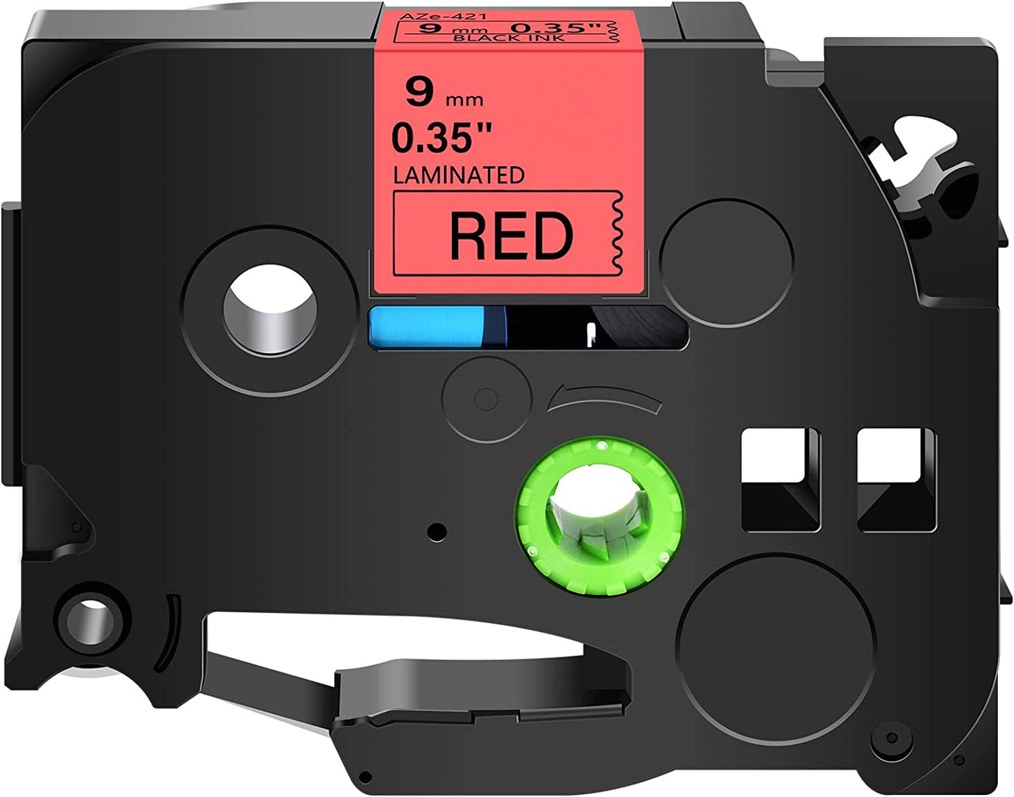 Brother TZe-421 Labelling Tape Black on Red 9mm x 8m Compatible