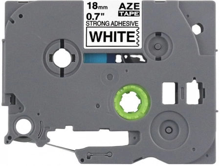 Brother TZe-S241 Strong Fix Labelling Tape Black on White 18mm x 8m Compatible