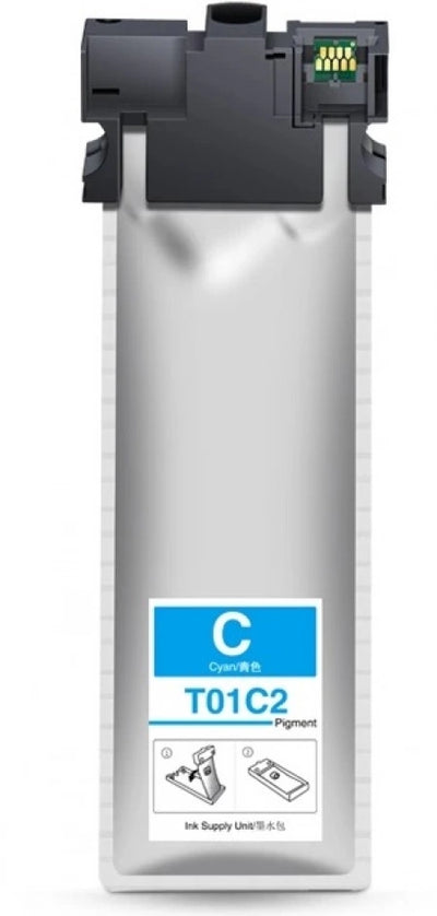 Epson T01C2 Cyan Ink Cartridge C13T01C200 5,000 Prints Compatible