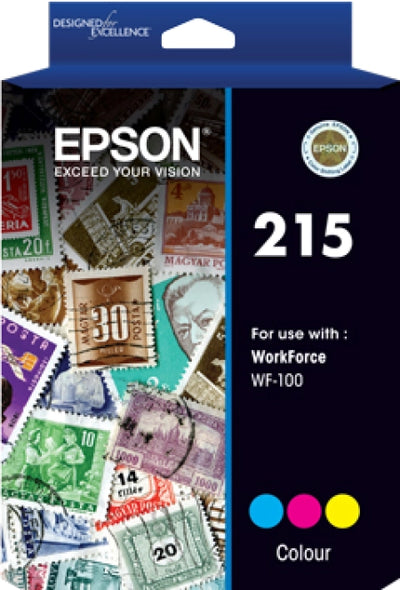 Epson 215 C13T216092 CMYK Genuine Ink Cartridge 200 Prints