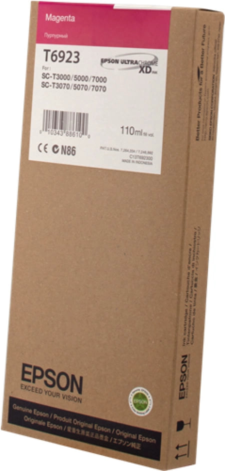 Epson C13T692300 Genuine UltraChrome XD Magenta Pigment Ink Cartridge 110ml