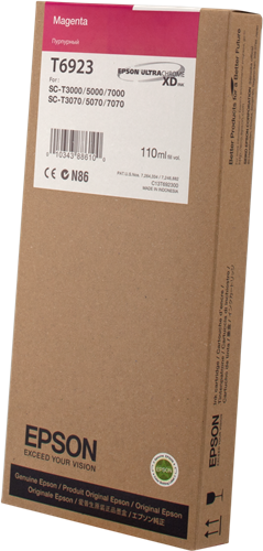 Epson C13T692300 Genuine UltraChrome XD Magenta Pigment Ink Cartridge 110m