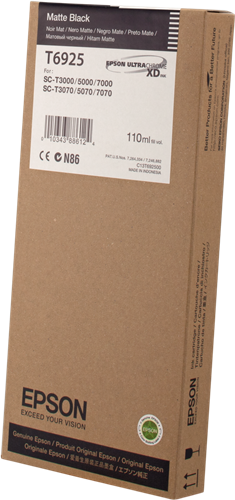 Epson C13T692500 Genuine UltraChrome XD Matte Black Pigment Ink Cartridge 110m