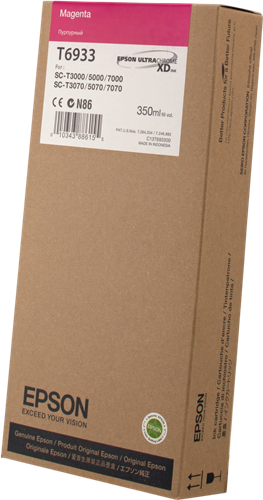 Epson C13T693300 Genuine UltraChrome XD Magenta Pigment Ink Cartridge 350m