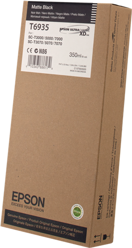 Epson C13T693500 Genuine UltraChrome XD Matte Black Pigment Ink Cartridge 350m