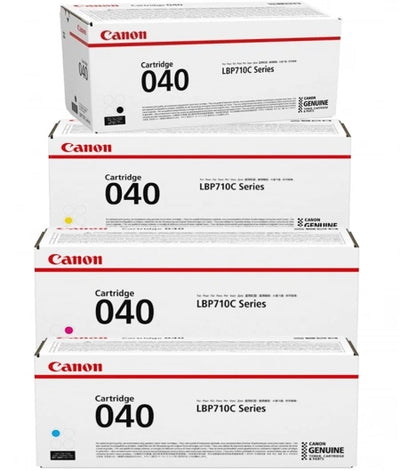 4- Pack Canon CART040 Genuine CMYK Toner Cartridges