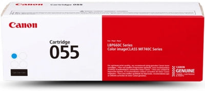 Genuine Canon CART-055C Cyan Toner Cartridge - 2,100 pages