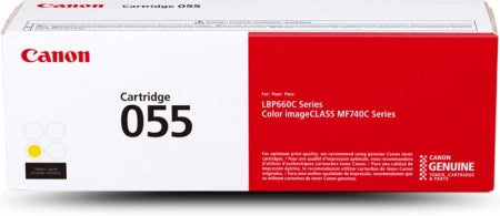 Genuine Canon CART-055Y Yellow Toner Cartridge - 2,100 pages