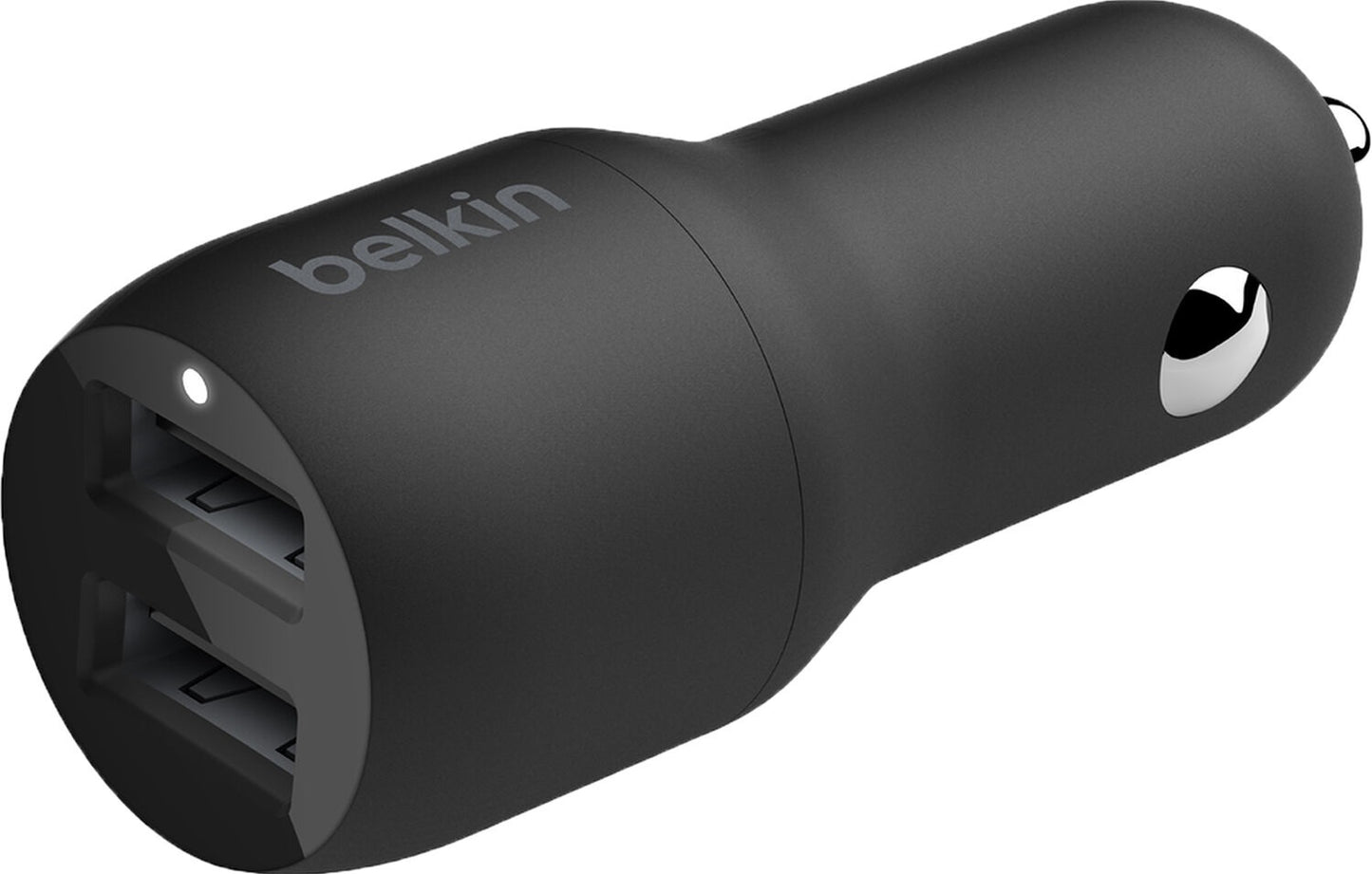 Belkin BOOST CHARGE Dual Charger Car adapter 24 Watt CCB001BTBK #201