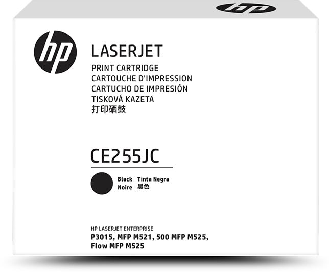 Genuine HP 55X CE255JC Black Contract Toner Cartridge 14500 Print