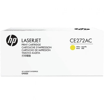 Genuine HP 650A CE272AC yellow white contract Toner Cartridge 15,000 Prints