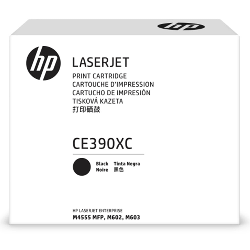 Genuine HP 90X CE390XC Black Contract Toner Cartridge 24,000 Print
