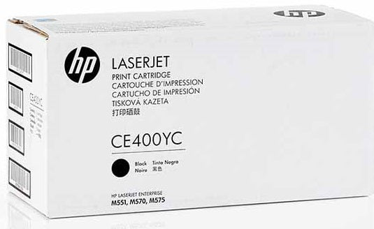 Genuine HP 507Y CE400YC Black Contract Toner Cartridge 11,000 Page