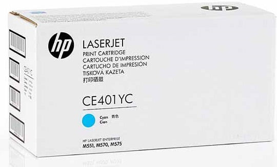 Genuine HP 507Y CE401YC Cyan Contract Toner Cartridge 77000 Page