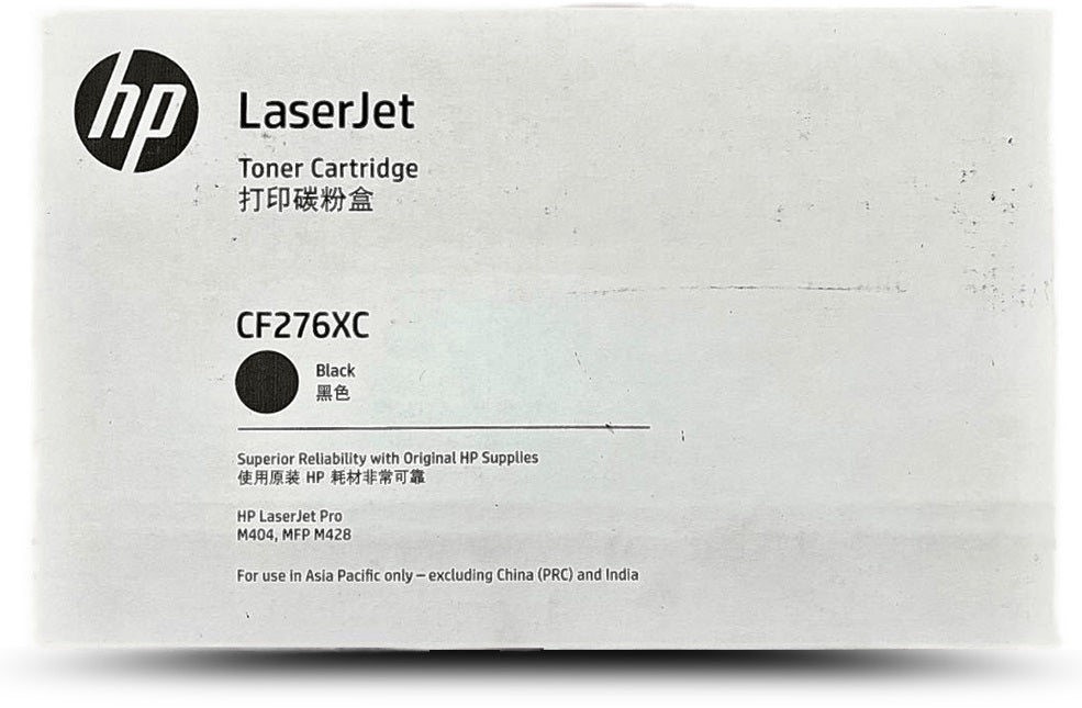 Genuine HP 76XC CF276XC Toner Cartridge 10,000 Pages Extra High Capacity Contract Box