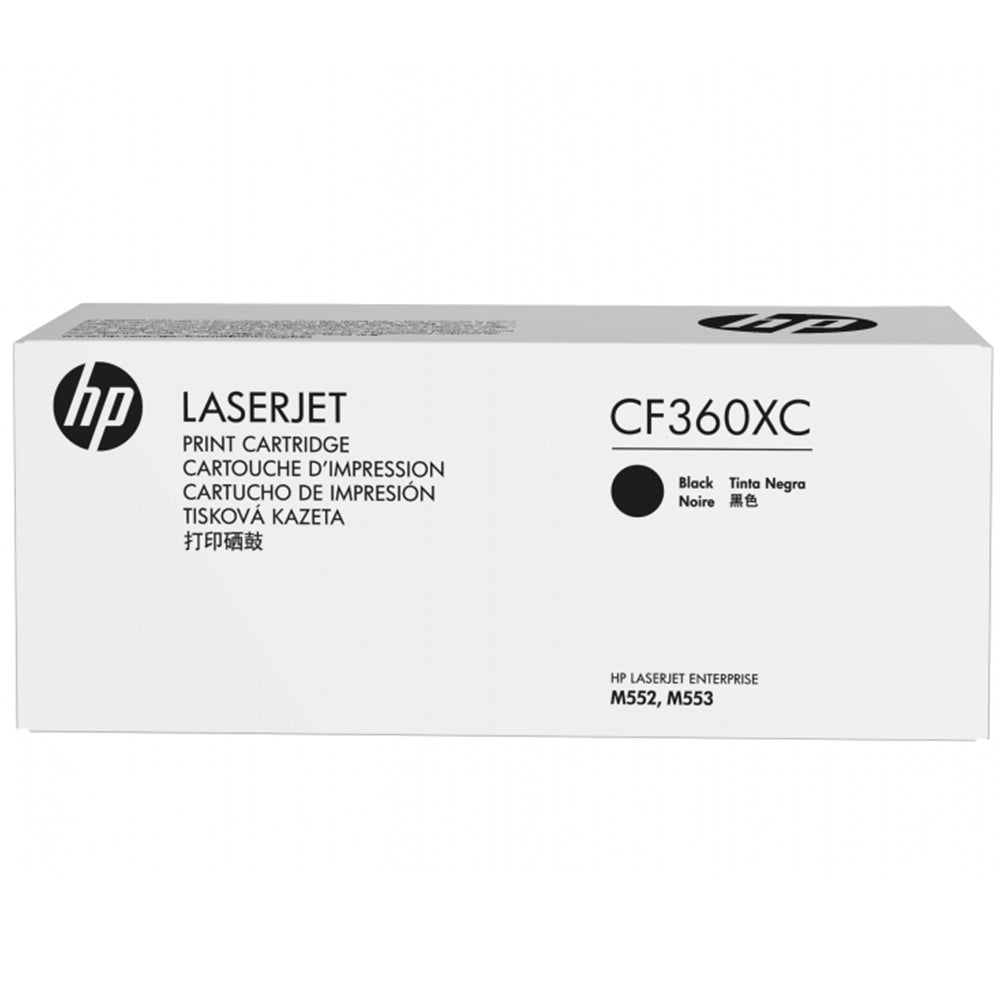 Genuine HP 508X CF360XC Black Toner Cartridge 12,500 Print