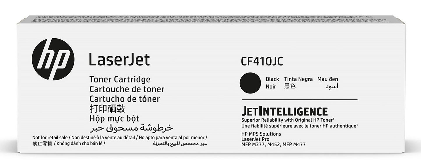 Genuine HP 410J CF410JC Black Contract Toner Cartridge 7,600 Page