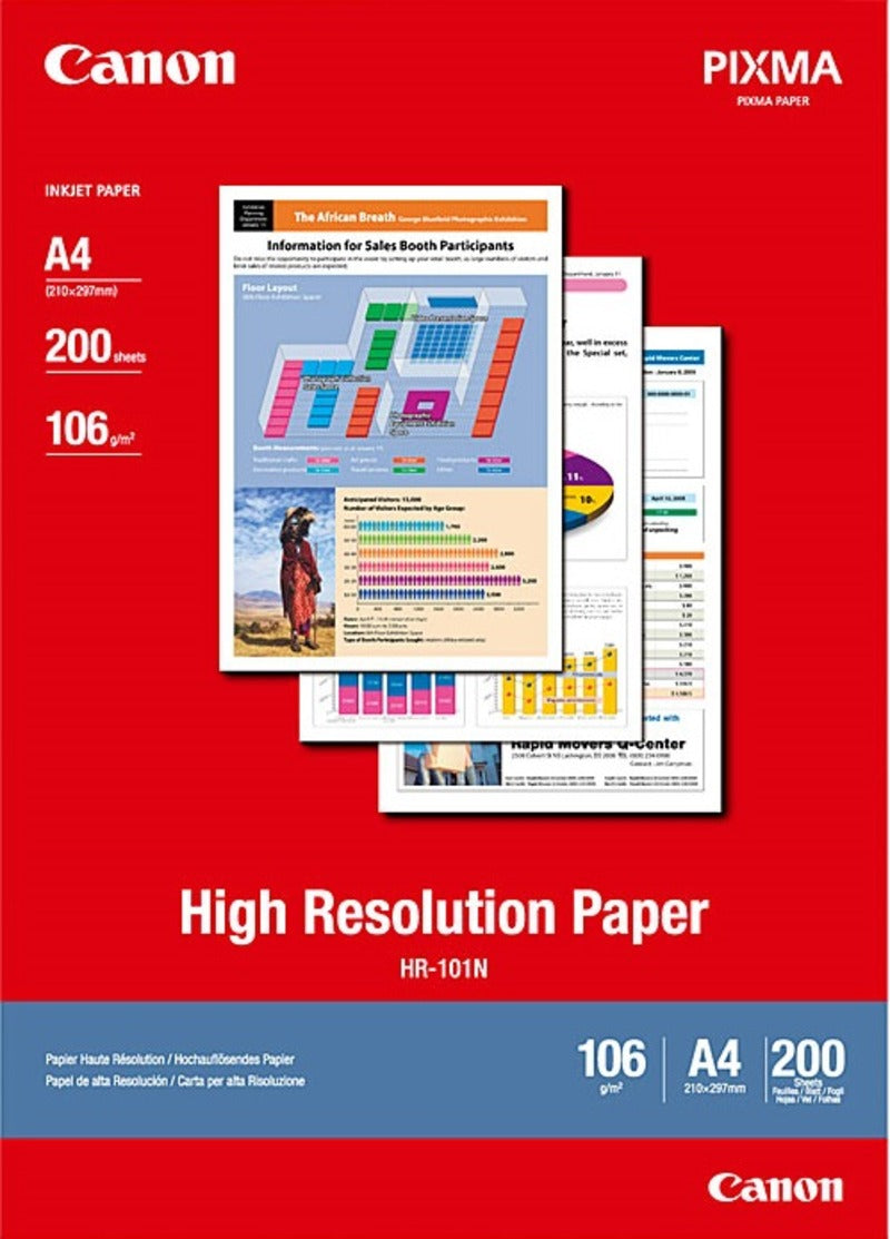 Canon A4 HR-101 Paper 200 Sheets/Pack