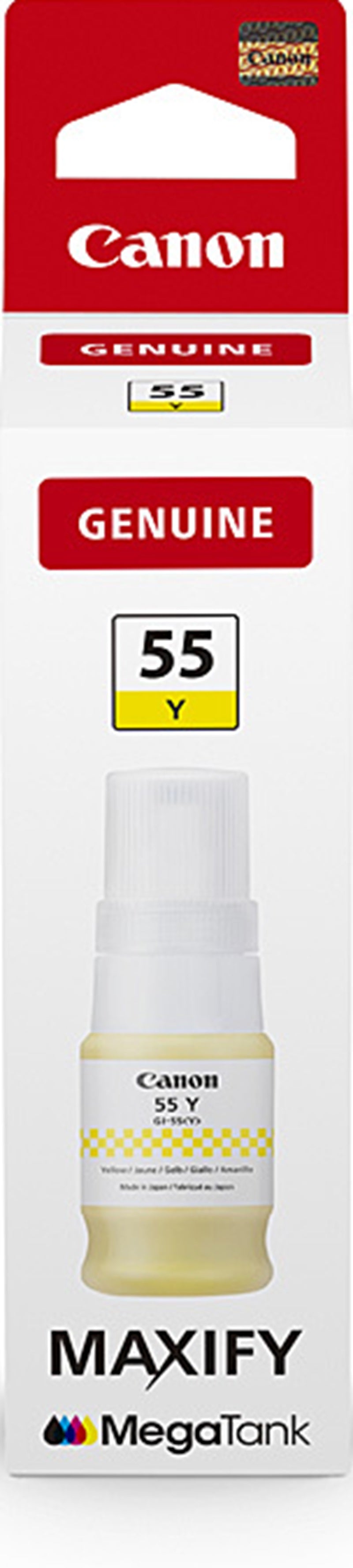 Genuine Canon GI55Y Yellow Ink Bottle 3,000 Print