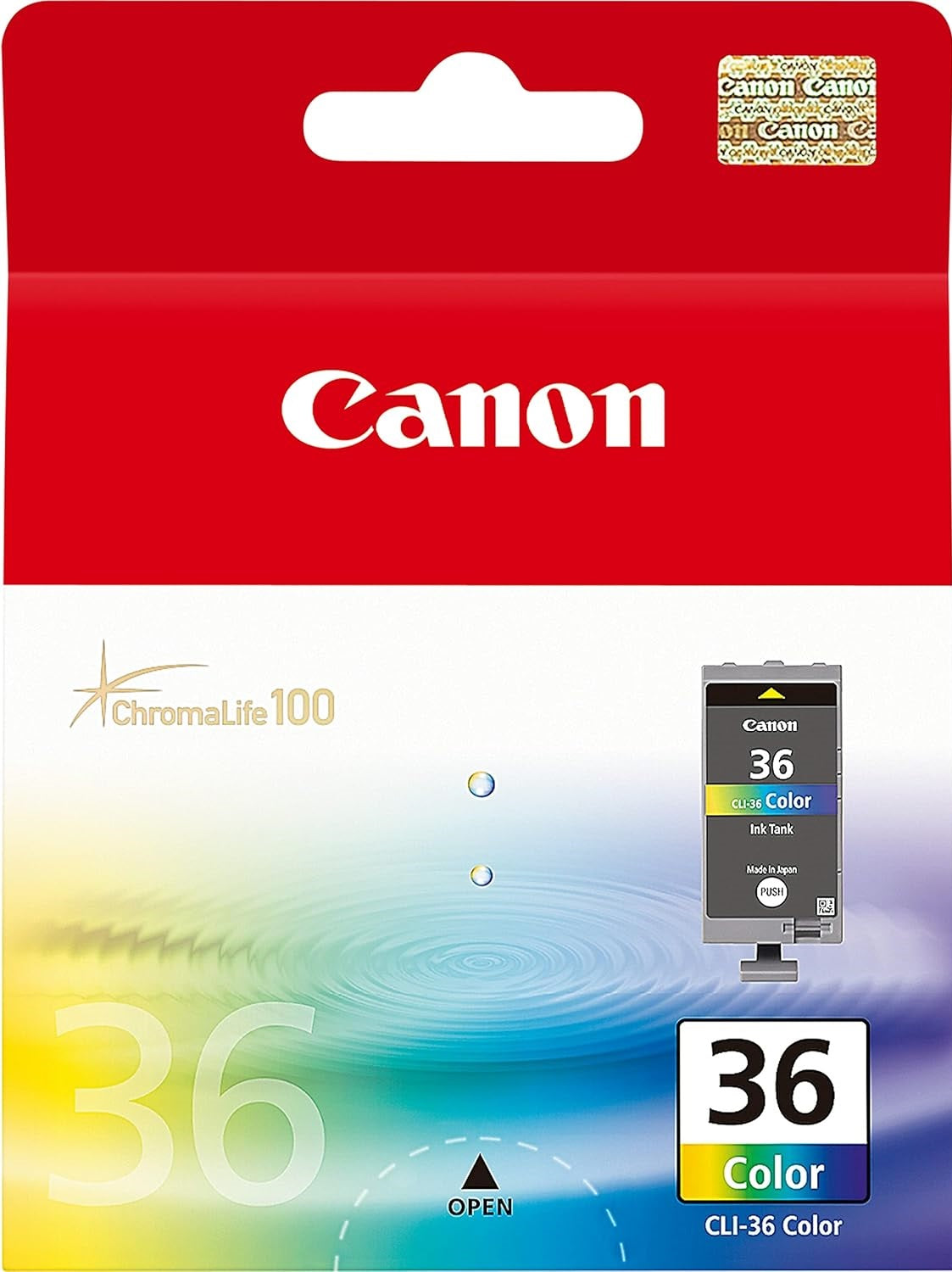 Genuine Canon CLI36C CMYK Ink Cartridge 109 Print