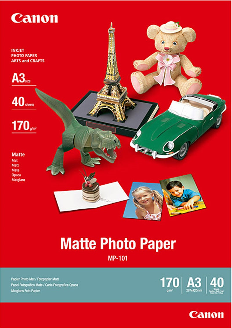 40 Sheets Genuine Canon A3 Matte Photo Paper MP101A3