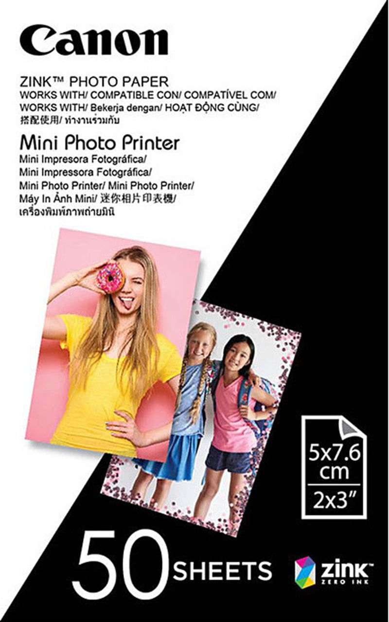 50 Sheets Canon Mini Photo Paper 2x3 ZP-2030-50