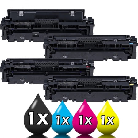 4-Pack Canon CART046 CMYK Compatible Toner Cartridges