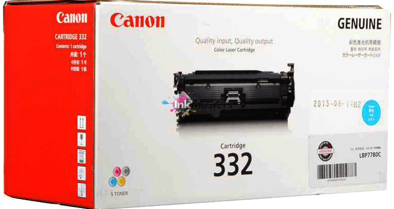 Canon CART332C Cyan Genuine Toner Cartridge 6,400 Print