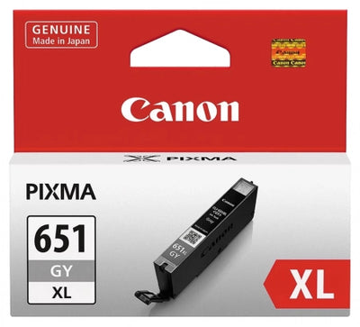 Genuine Canon CLI651XLGY Grey Ink Cartridge 695 Prints