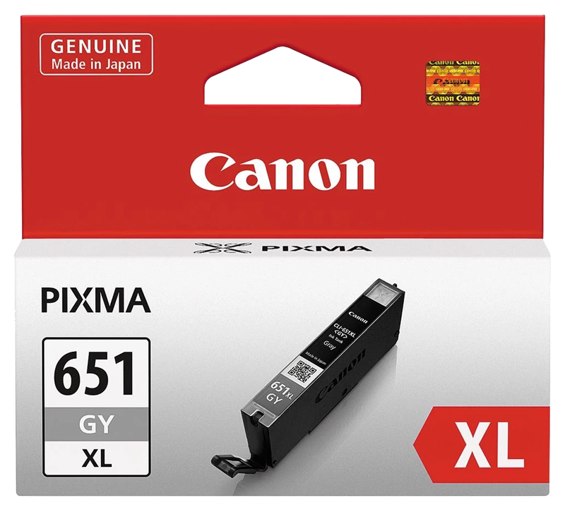 Genuine Canon CLI651XLGY Grey Ink Cartridge 695 Print