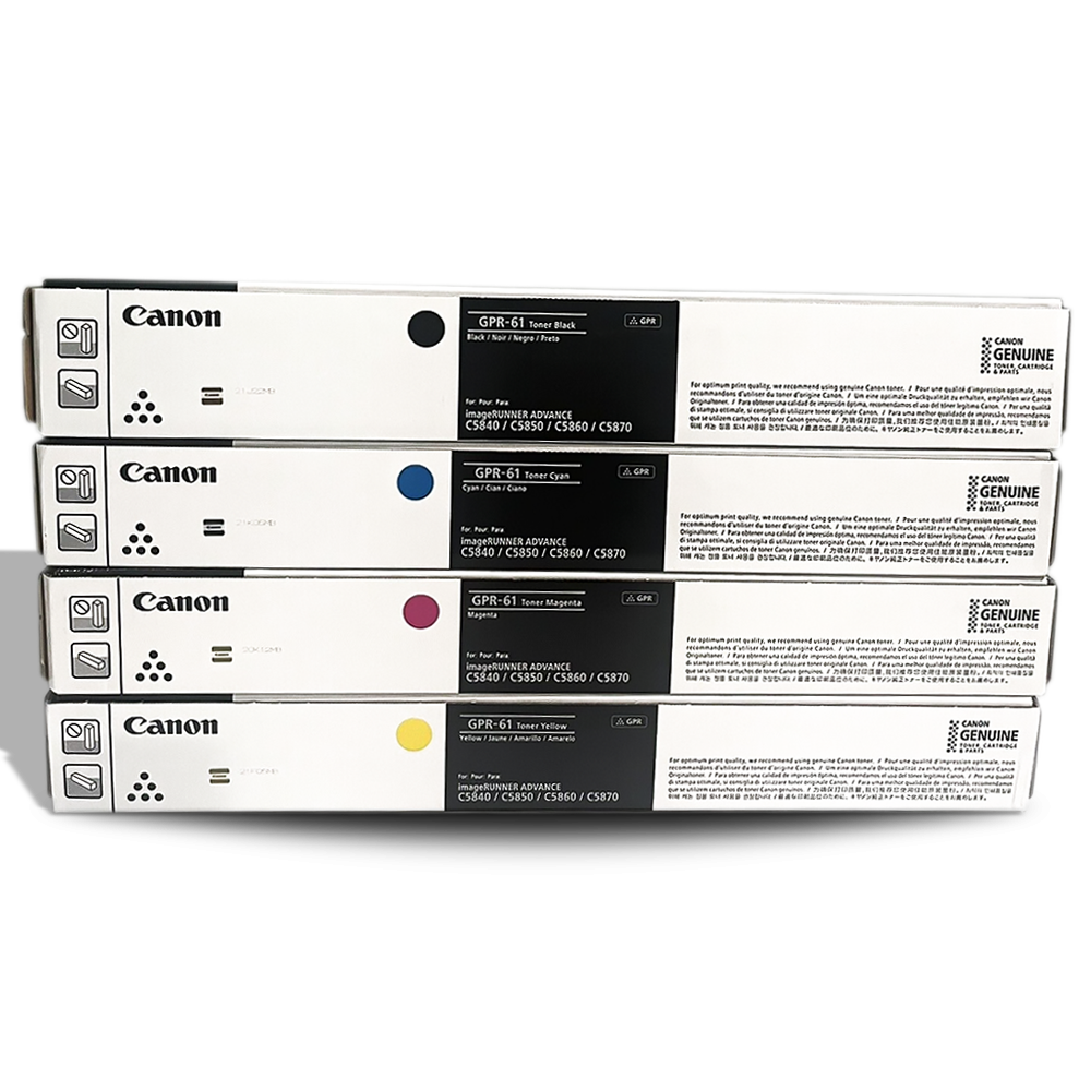 Genuine 4-Pack Canon NPG83 GPR61 High Yield Toner Cartridge 3763C001AA-3766C001AA