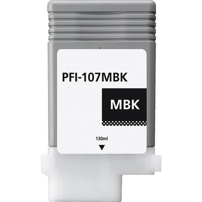 Compatible Canon PFI107MBK Matte Black Ink Cartridge 130ml 1.5K Print Yield