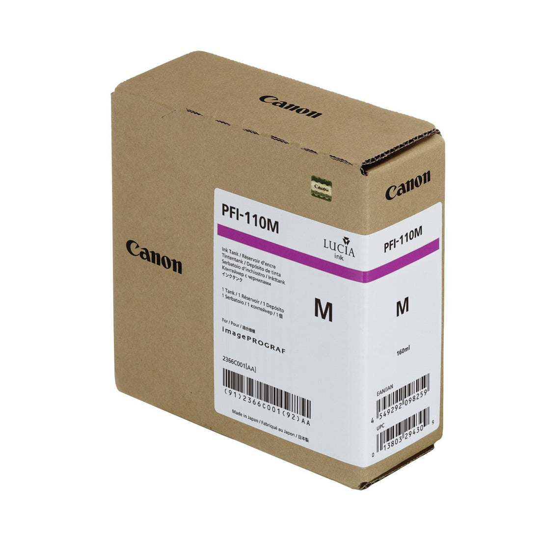 Genuine Canon PFI-110 Magenta Ink Cartridge 160m