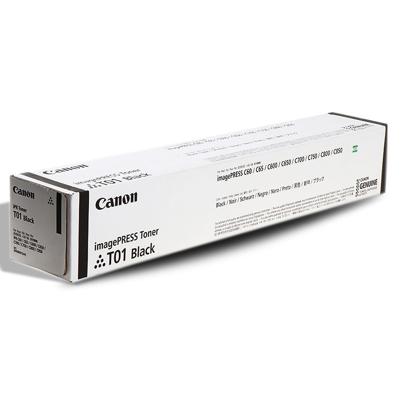 Canon imagePRESS T01 Black Toner Cartridge 8066B001AA 56K Pages (C60/C65/C600/C650/C660/C700/C710/C750/C800/C810/C850/C910)