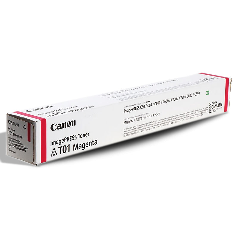 Canon imagePRESS T01 Magenta Toner Cartridge 8068B001AA 38.5K Pages (C60/C65/C600/C650/C660/C700/C710/C750/C800/C810/C850/C910)
