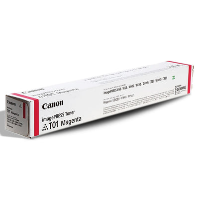 Canon imagePRESS T01 Magenta Toner Cartridge 8068B001AA 38.5K Pages (C60/C65/C600/C650/C660/C700/C710/C750/C800/C810/C850/C910)