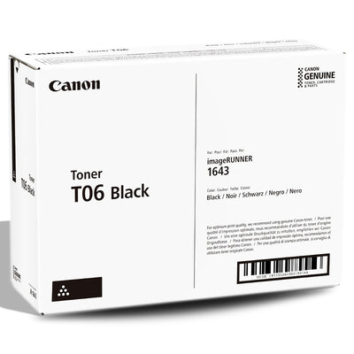 Canon imageRUNNER T06 Black Toner Cartridge 1643i /1643iF /1643P 20,500 Pages 3526C001AA 3526C001CTA