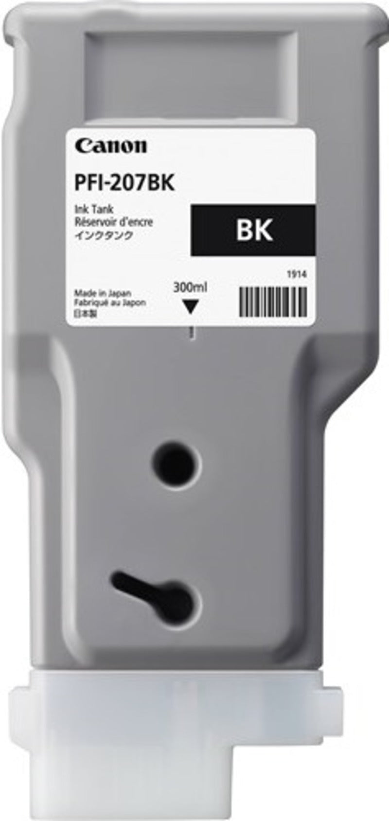 Genuine Canon PFI-207BK Black Ink Cartridge 300-m