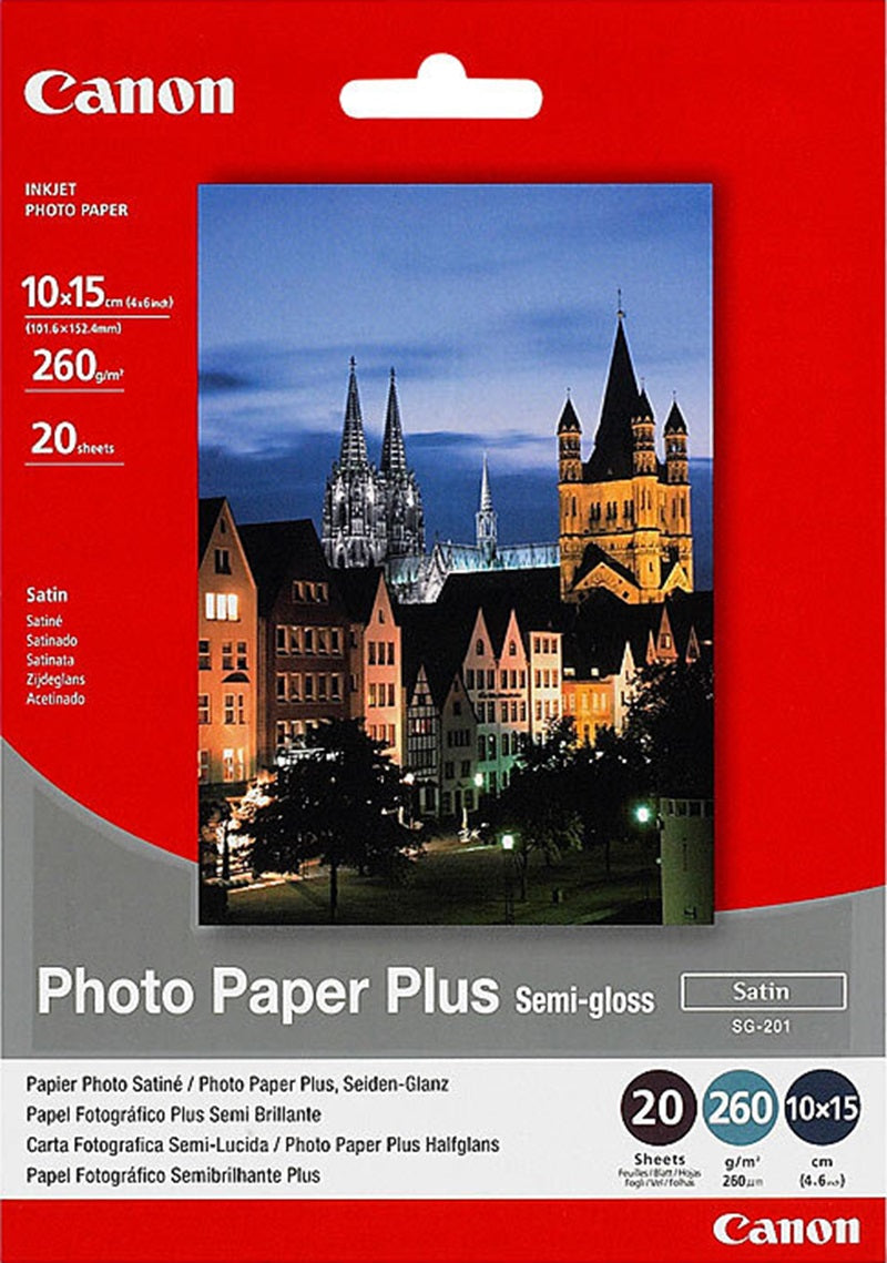 Canon 4x6 Semi Gloss Photo Paper 260gsm 20 Sheets/Pack
