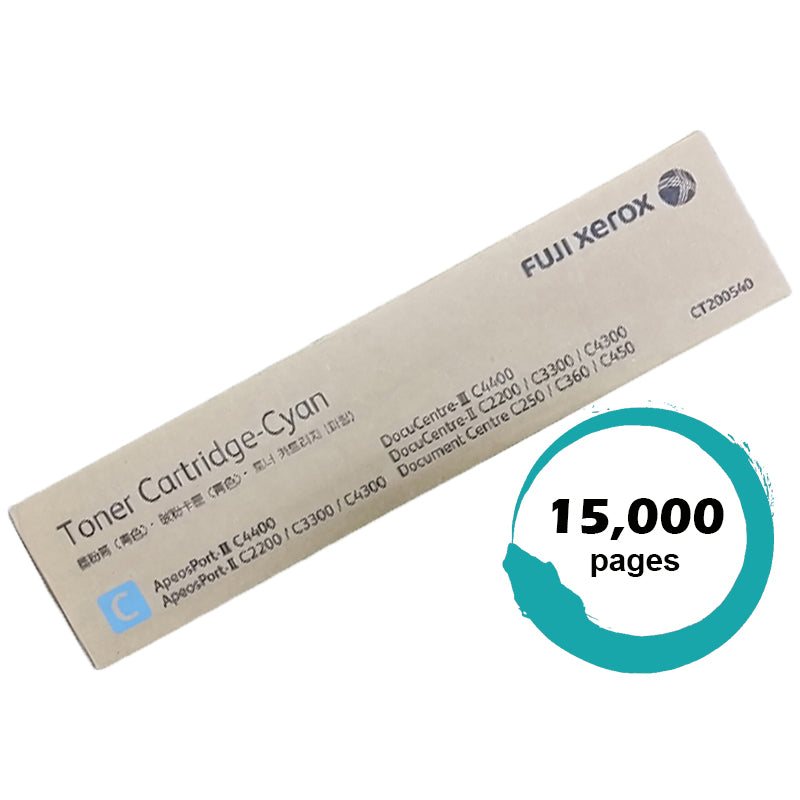 Genuine Fuji Xerox CT200540 Cyan Toner Cartridge 15,000 Print
