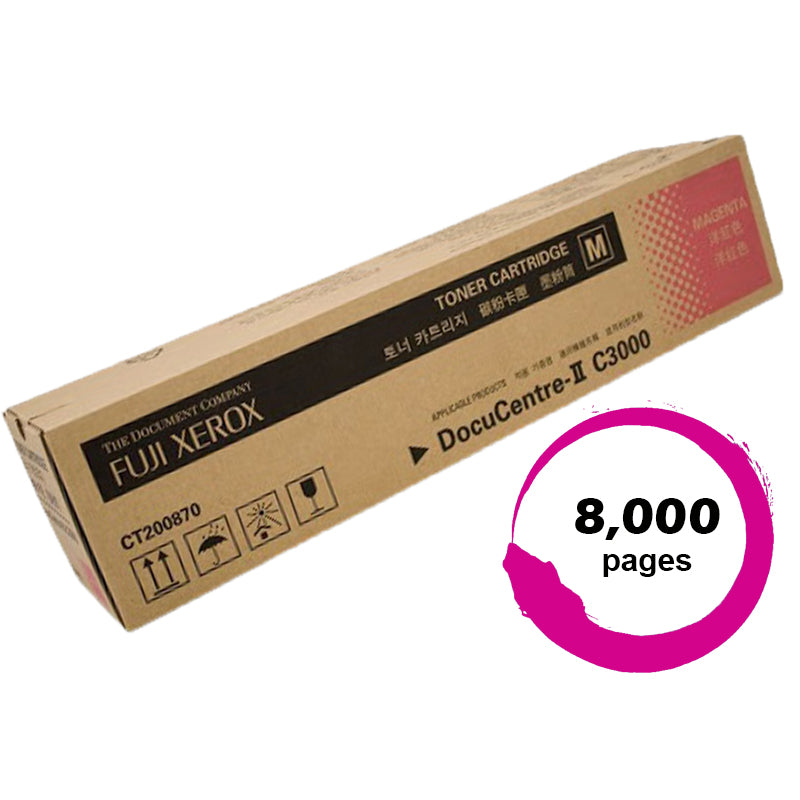 Genuine Fuji Xerox C3000 CT200870 Magenta Toner Cartridge 8,000 Print